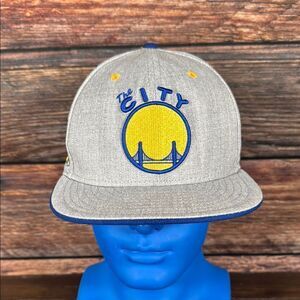 New Era Gray and Blue Golden State Warriors The City Snapback Hat